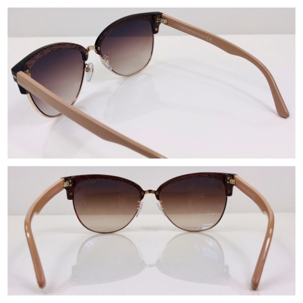 New TOM FORD Fany Brown Cat Eye Sunglasses - Picture 6 of 16